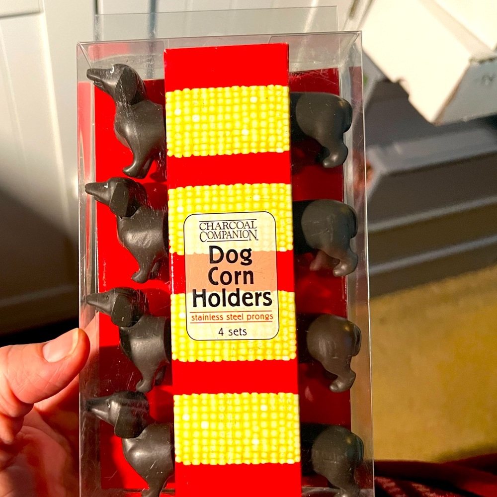 Dachshund Dog Corn holders- NIB